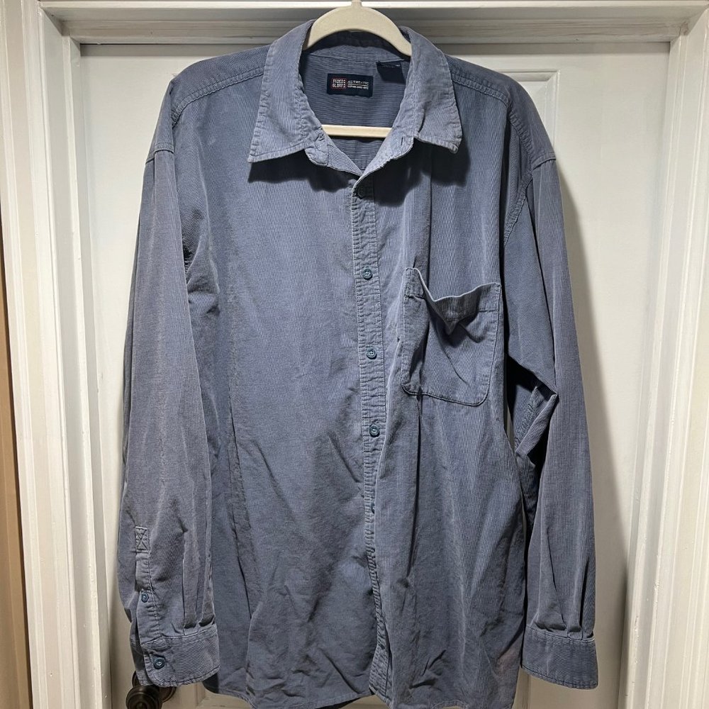 Faded Glory Powder Blue Corduroy Shirt